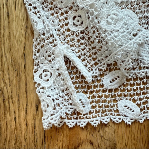 Polo Ralph Lauren Lace Polo Shirt in White - Picture 6 of 14